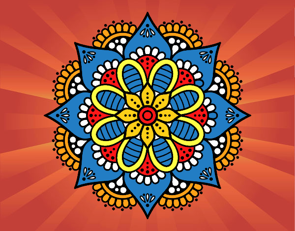 Mandala flor de primavera