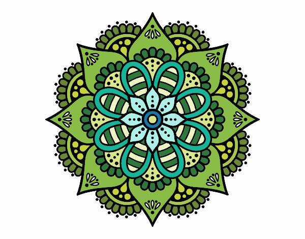 Mandala flor de primavera