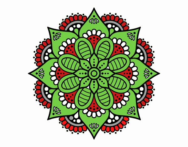 Mandala flor de primavera