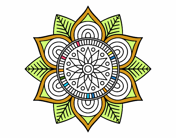 Mandala flor estelar