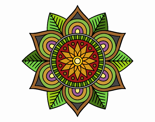 Mandala flor estelar