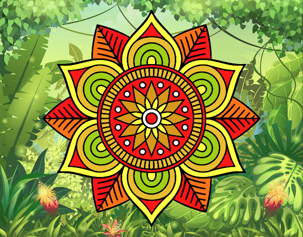 Mandala flor estelar