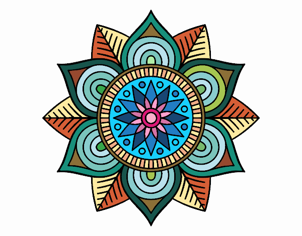 Mandala flor estelar