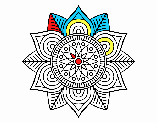 Mandala flor estelar