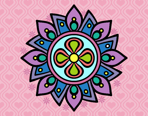 Mandala flor sencilla