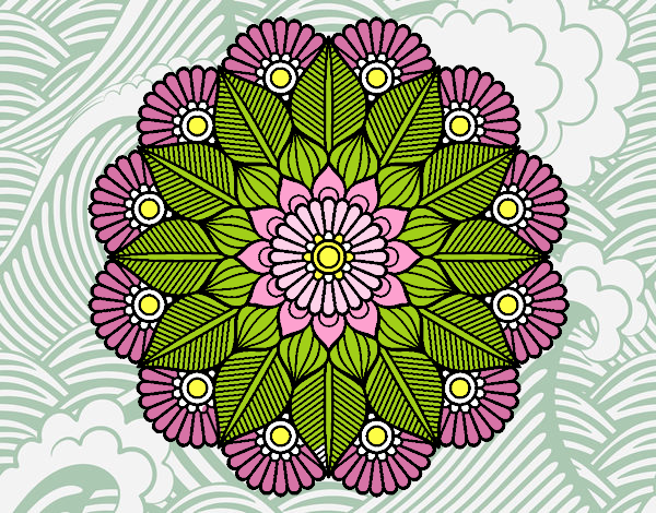 Mandala jardín vegetal