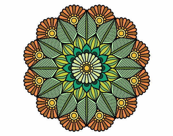 Mandala jardín vegetal