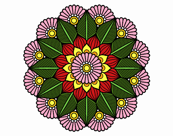 Mandala jardín vegetal