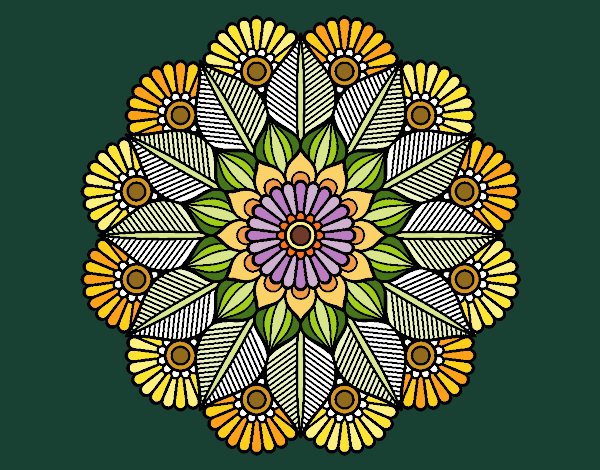 Mandala jardín vegetal