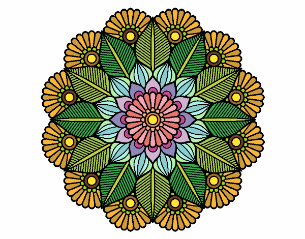 Mandala jardín vegetal