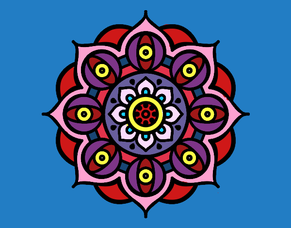 Mandala ojos abiertos