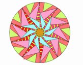 Mandala sol triangular