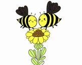 Pareja de abejas