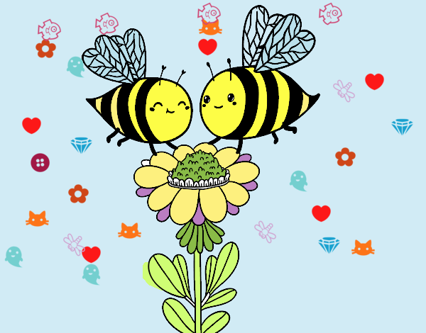 Pareja de abejas