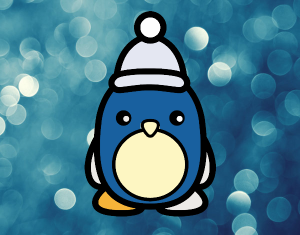 Pingüino navideño