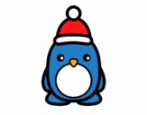 Pingüino navideño