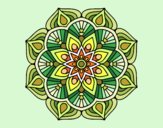 Un mandala de flor oriental