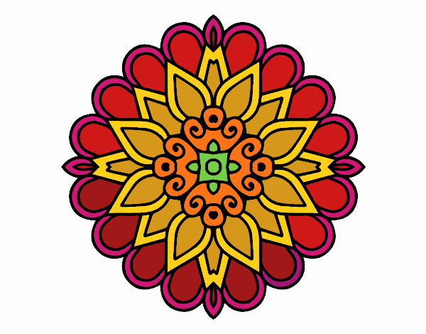 Un mandala estilo árabe