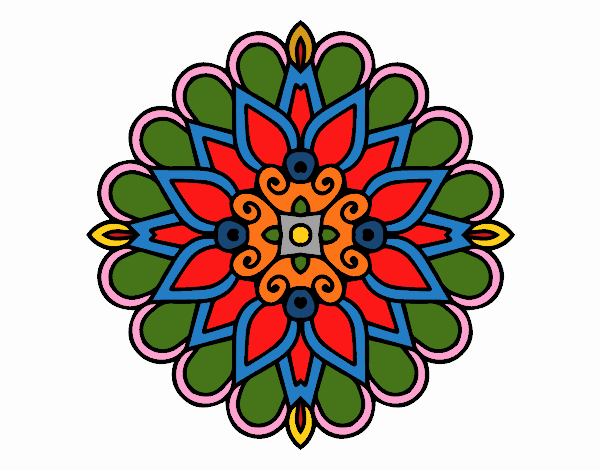 Un mandala estilo árabe