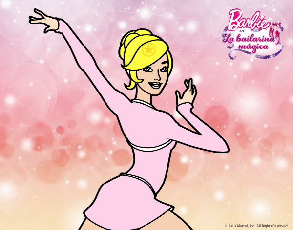 Barbie en postura de ballet