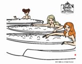 Barbie y sus amigas en el jacuzzi