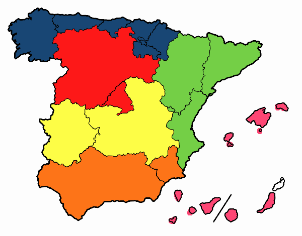 mapa españa tarea 