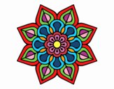 Mandala de flor sencilla