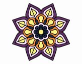 Mandala de flor sencilla