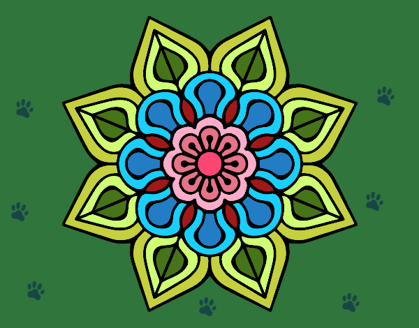 Mandala de flor sencilla