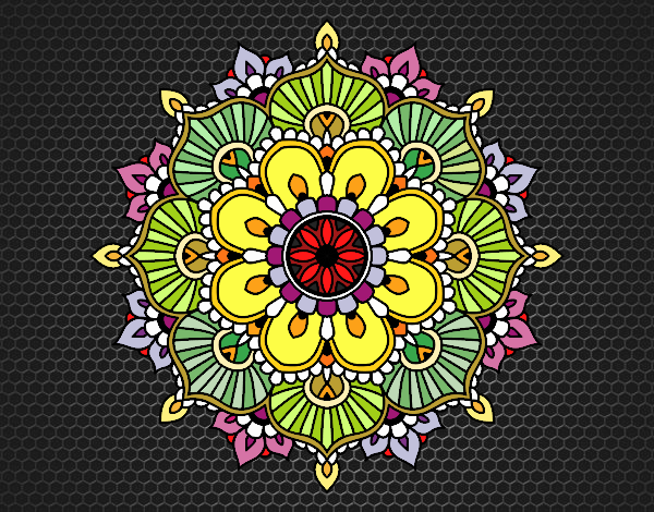 Mandala destello floral