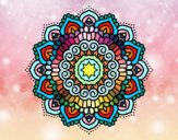 Mandala estrella decorada