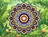 Mandala estrella decorada