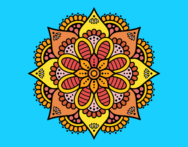 Mandala flor de primavera