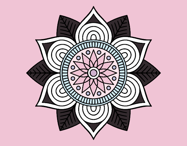 Mandala flor estelar