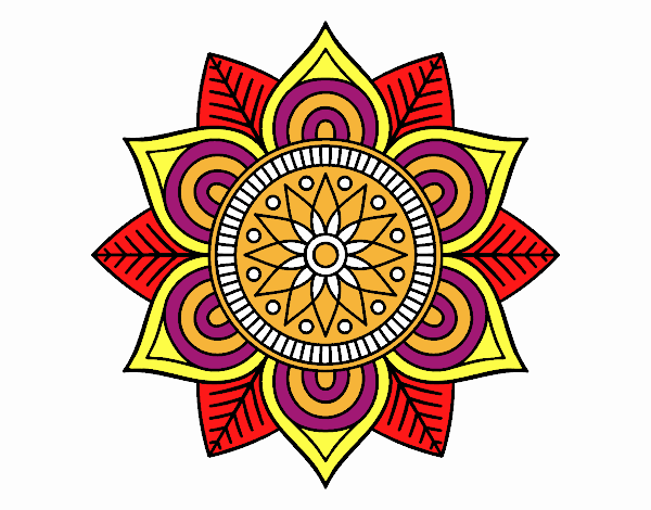 Mandala flor estelar