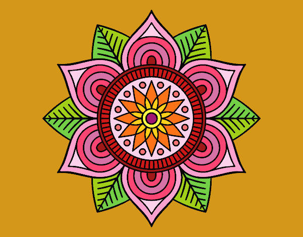 Mandala flor estelar