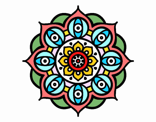 Mandala ojos abiertos