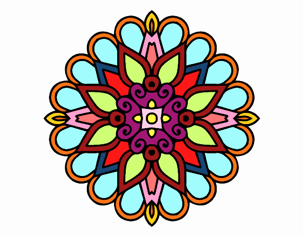 Un mandala estilo árabe