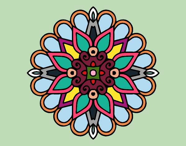 Un mandala estilo árabe