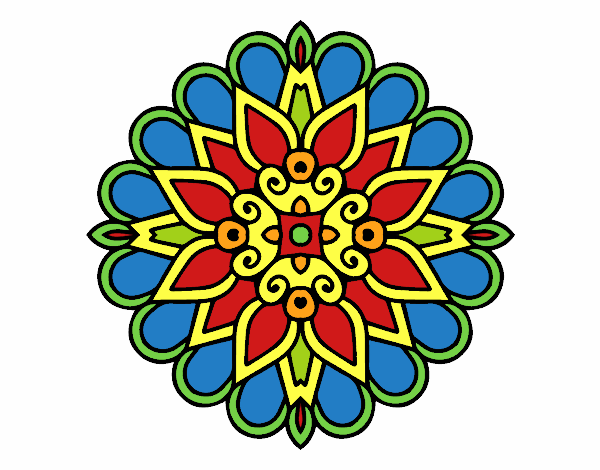 Un mandala estilo árabe