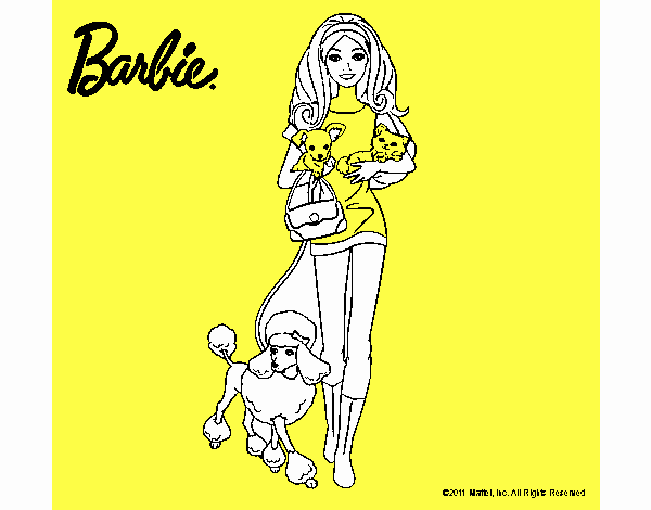 Barbie con sus mascotas