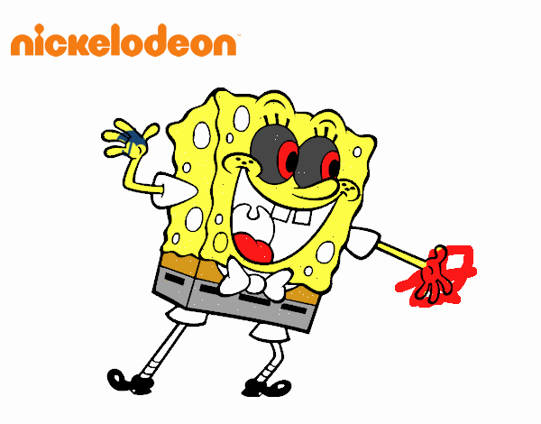 Bob Esponja saludando