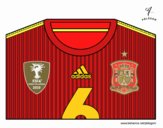 Camiseta del mundial de fútbol 2014 de España