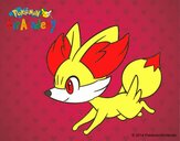 Fennekin corriendo