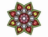 Mandala de flor sencilla