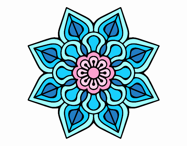 Mandala de flor sencilla