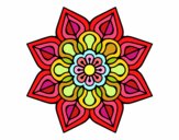 Mandala de flor sencilla