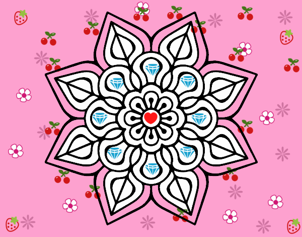 Mandala de flor sencilla