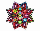 Mandala de flor sencilla