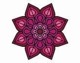 Mandala de flor sencilla